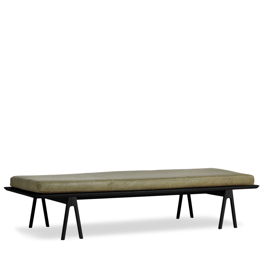 Woud - Level Daybed - Moos Green/Black 190x76.50x41 cm