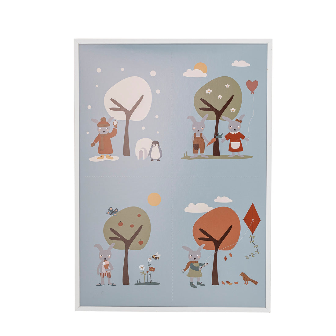 Oya Ramme, Hvid, Fyr - L52xH72xW1 cm - BLOOMINGVILLE MINI - DesignGaragen.dk