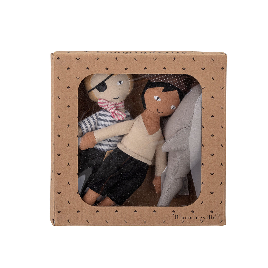 Mio Doll, Blå, Bomuld - L8xH20xW3 cm, Set of 3 - BLOOMINGVILLE MINI - DesignGaragen.dk