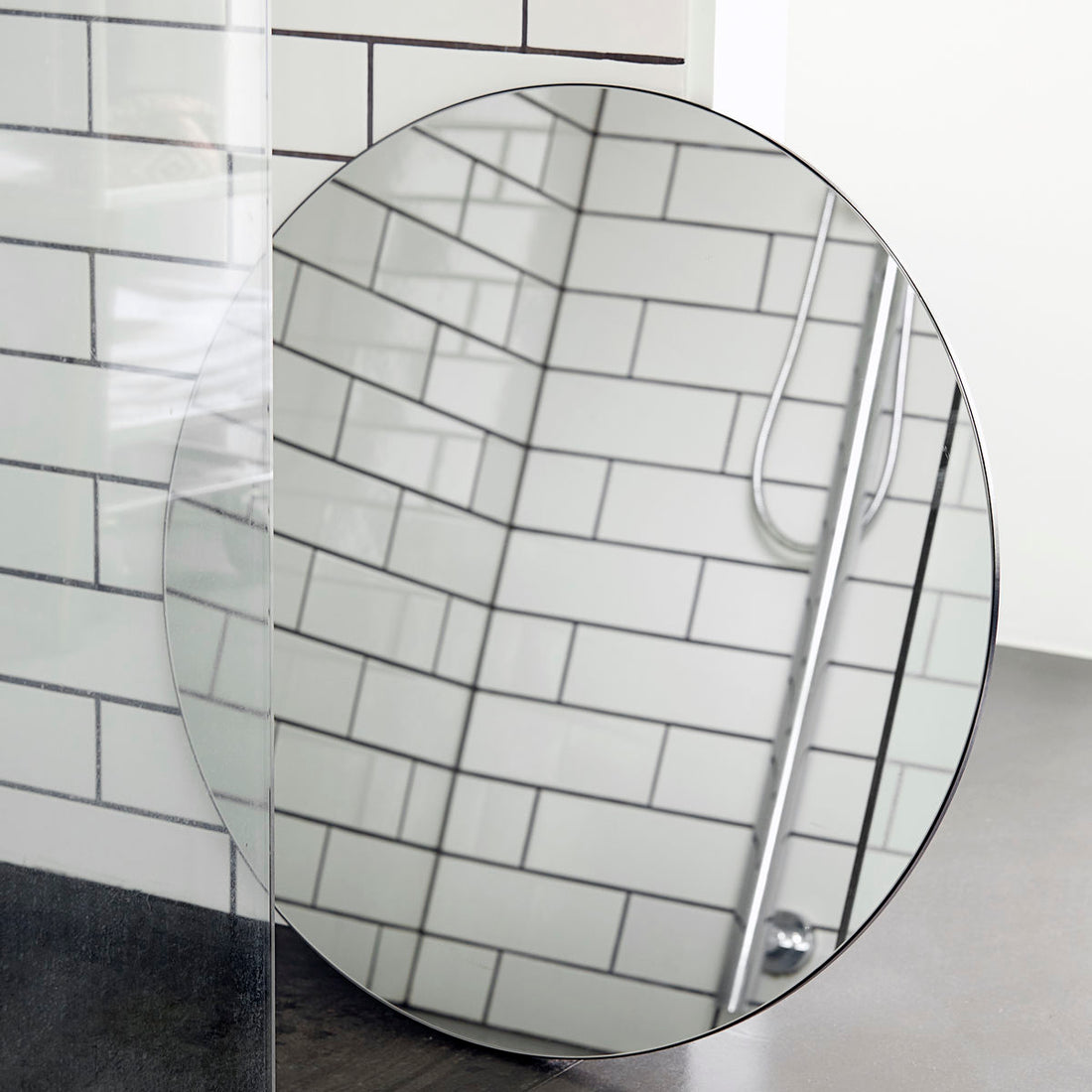 House Doctor-Mirror, Mauern, Clear-DIA: 80 cm