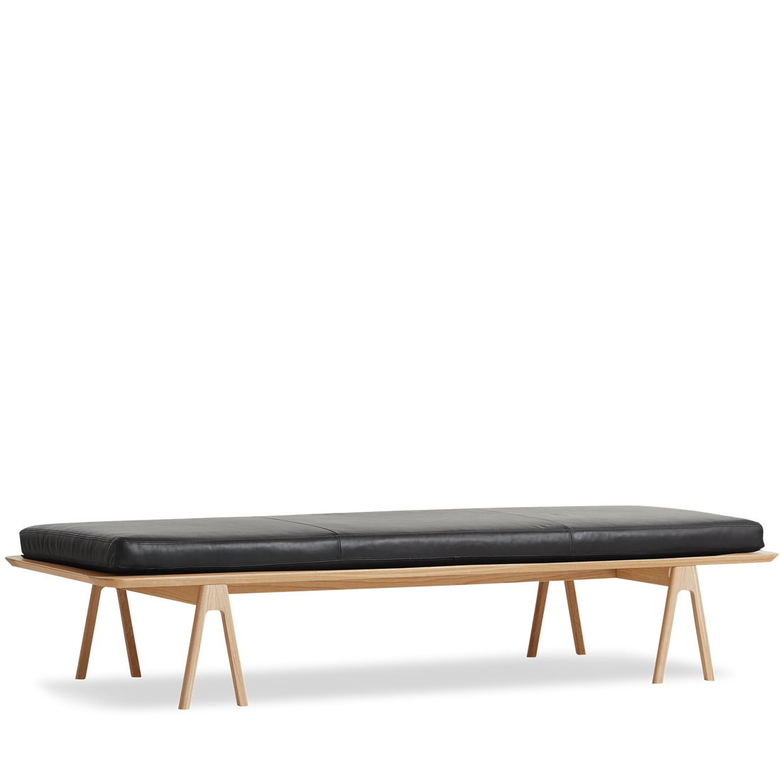 WOUD - Level daybed - Black/oak 190x76,50x41 cm - WOUD - DesignGaragen.dk