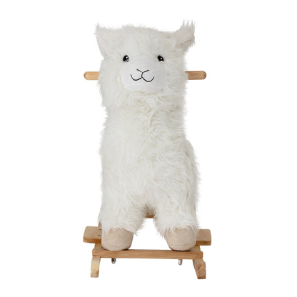 Kinto Gyngehest, Lama, Hvid, Polyester - L65xH45xW25 cm - BLOOMINGVILLE MINI - DesignGaragen.dk