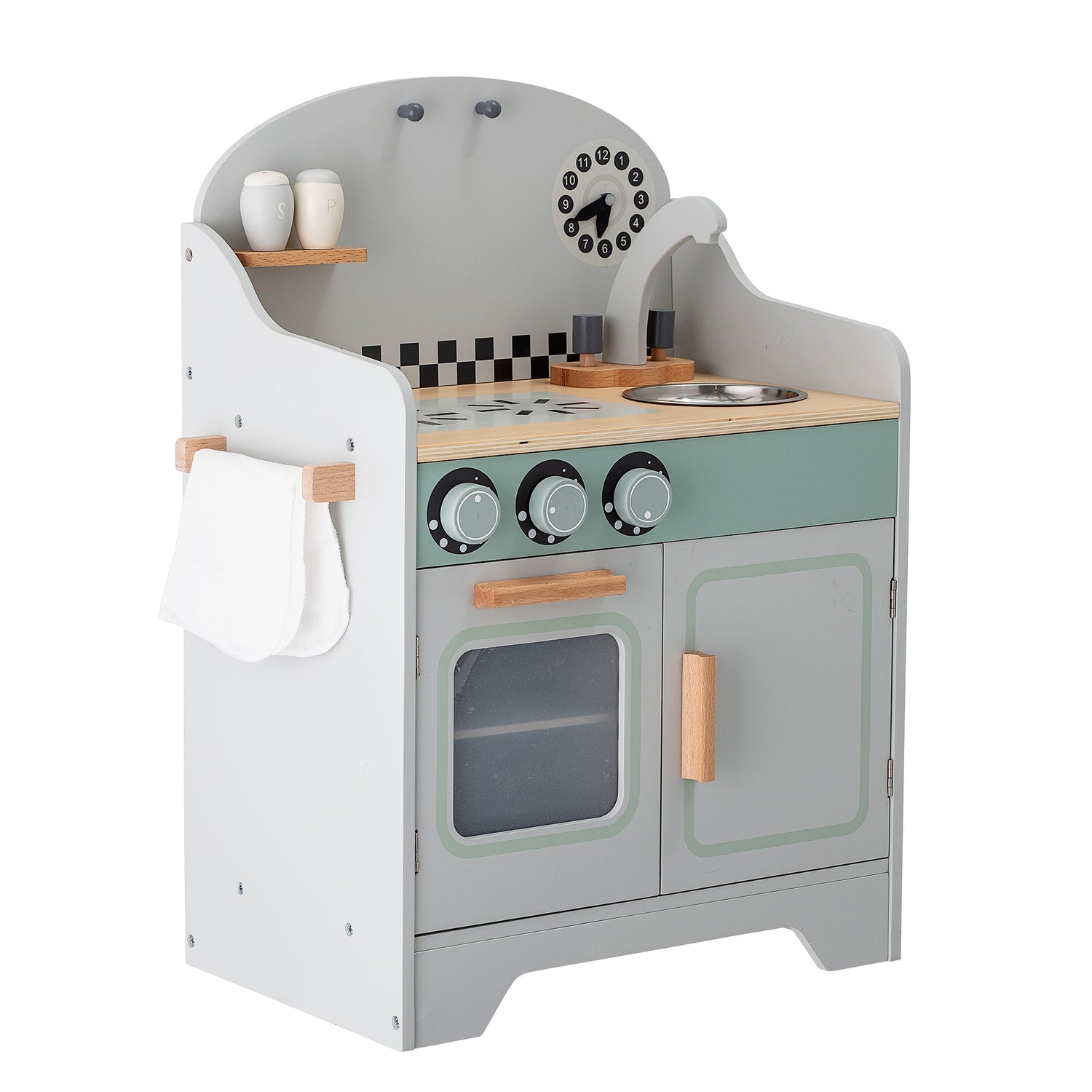 Halime Mini Komfur, Grå, MDF - L42,5xH58xW26 cm - BLOOMINGVILLE MINI - DesignGaragen.dk