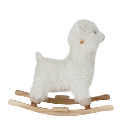 Kinto Gyngehest, Lama, Hvid, Polyester - L65xH45xW25 cm - BLOOMINGVILLE MINI - DesignGaragen.dk